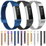 For Fitbit Alta / Alta HR / ACE Watch Button Mesh Metal Replacement Strap Watchband, S, L