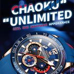 นาฬิกากีฬาแบบมัลติฟังก์ชันกันน้ำสำหรับผู้ชาย OLEVS 9936