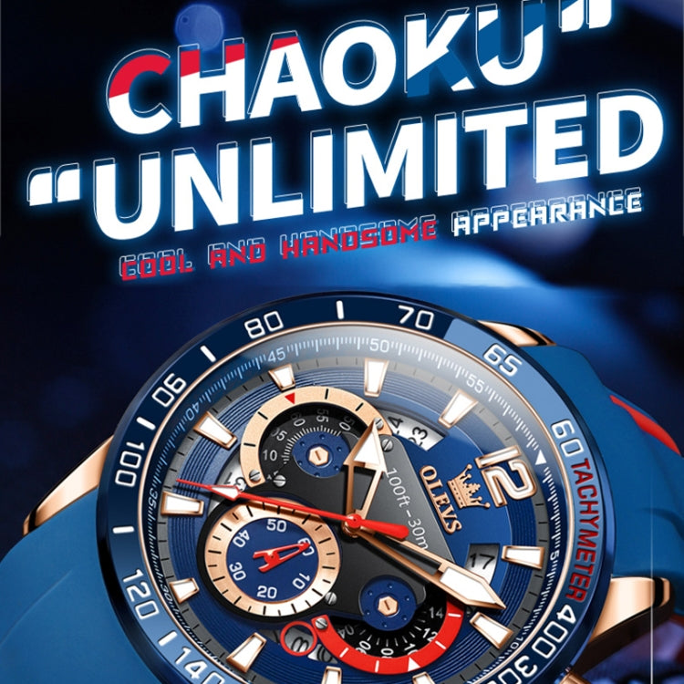 นาฬิกากีฬาแบบมัลติฟังก์ชันกันน้ำสำหรับผู้ชาย OLEVS 9936