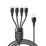 สายชาร์จ USB 1.2m 4A เป็น Dual Type-C + Dual 8 Pin รุ่น YESIDO CA111