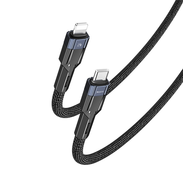 YESIDO CA107 สายชาร์จ 1.2m 2.4A USB-C / Type-C เป็น 8 Pin OD0.6, CA107