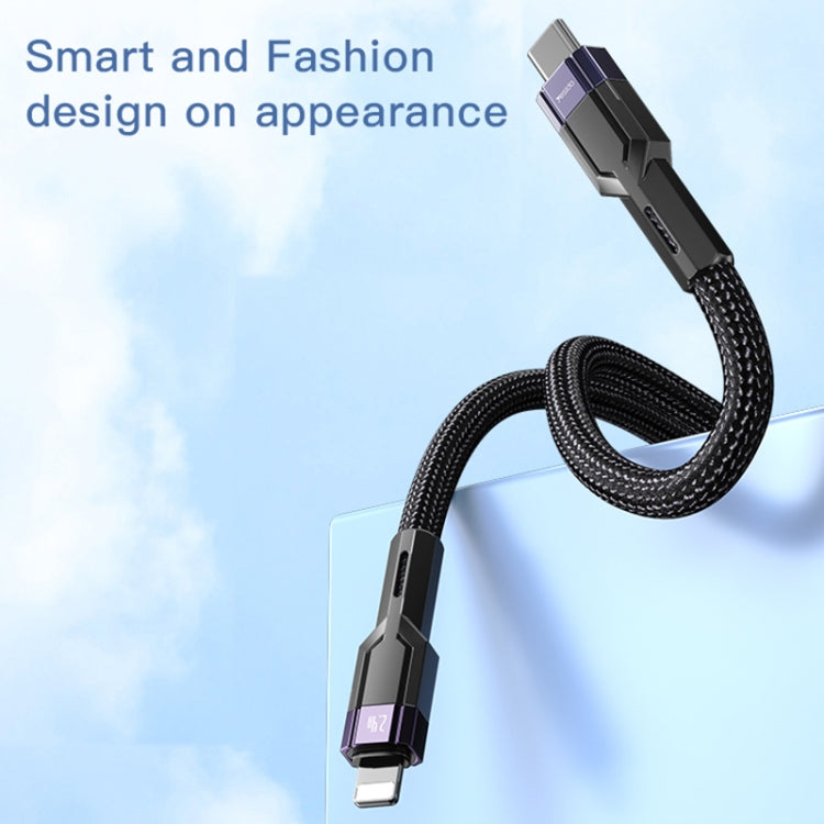 YESIDO CA107 สายชาร์จ 1.2m 2.4A USB-C / Type-C เป็น 8 Pin OD0.6, CA107