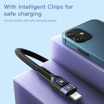 YESIDO CA107 สายชาร์จ 1.2m 2.4A USB-C / Type-C เป็น 8 Pin OD0.6, CA107
