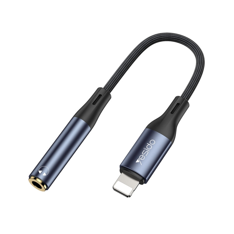 สายแปลงอะแดปเตอร์เสียง Yesido YAU37 8 พิน เป็น 3.5mm ตัวเมีย, YAU37