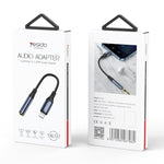 สายแปลงอะแดปเตอร์เสียง Yesido YAU37 8 พิน เป็น 3.5mm ตัวเมีย, YAU37