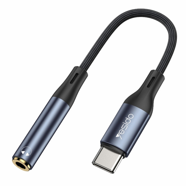 สายแปลงอะแดปเตอร์เสียง Yesido YAU38 Type-C เป็น 3.5mm ตัวเมีย, YAU38