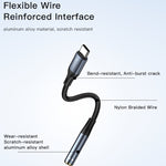 สายแปลงอะแดปเตอร์เสียง Yesido YAU38 Type-C เป็น 3.5mm ตัวเมีย, YAU38