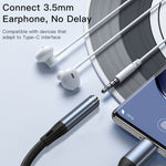สายแปลงอะแดปเตอร์เสียง Yesido YAU38 Type-C เป็น 3.5mm ตัวเมีย, YAU38