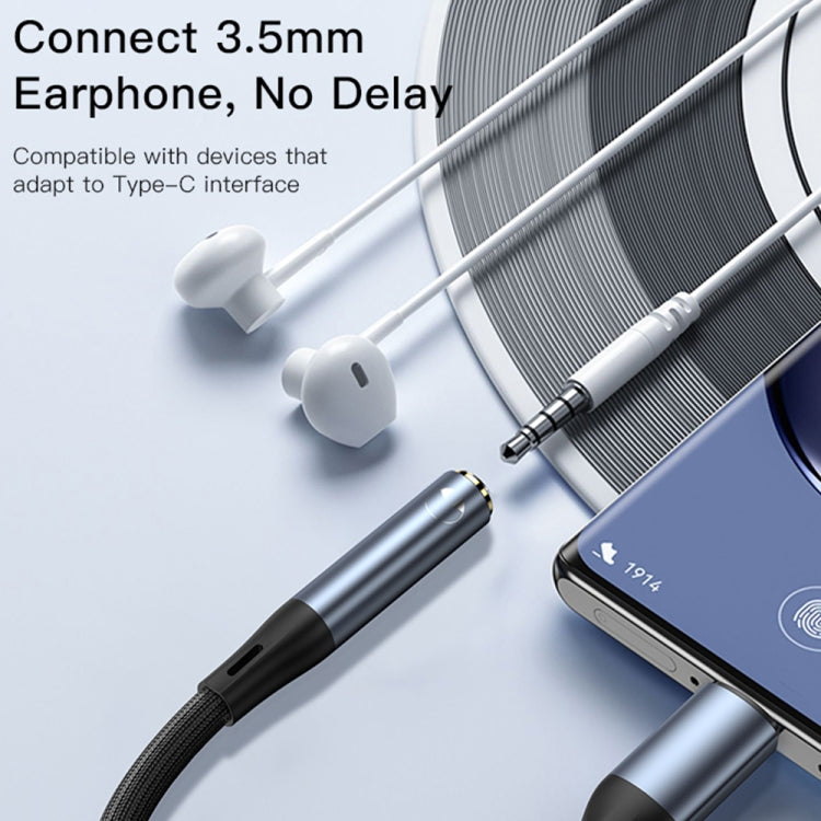 สายแปลงอะแดปเตอร์เสียง Yesido YAU38 Type-C เป็น 3.5mm ตัวเมีย, YAU38