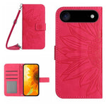 เคสโทรศัพท์หนังพับลายดอกทานตะวัน Skin Feel พร้อมสายคล้อง สำหรับ iPhone Air, สำหรับ iPhone 16 Pro Max, สำหรับ iPhone 16 Pro, สำหรับ iPhone 16 Plus