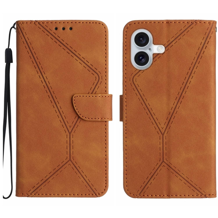 เคสโทรศัพท์หนังปั๊มลายเย็บ สำหรับ iPhone 17e / 16e, สำหรับ iPhone 17 Pro Max, สำหรับ iPhone 17 Pro, สำหรับ iPhone 17, สำหรับ iPhone Air, สำหรับ iPhone 16 Pro Max, สำหรับ iPhone 16 Pro, สำหรับ iPhone 16 Plus
