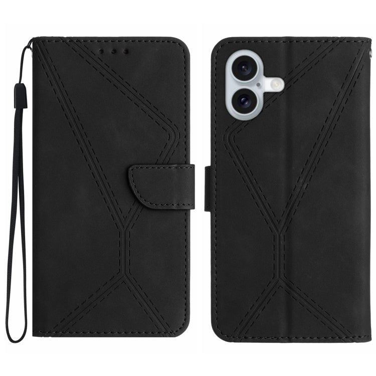 เคสโทรศัพท์หนังปั๊มลายเย็บ สำหรับ iPhone 17e / 16e, สำหรับ iPhone 17 Pro Max, สำหรับ iPhone 17 Pro, สำหรับ iPhone 17, สำหรับ iPhone Air, สำหรับ iPhone 16 Pro Max, สำหรับ iPhone 16 Pro, สำหรับ iPhone 16 Plus
