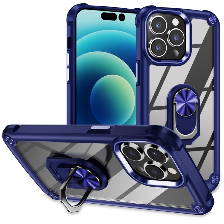 เคสโทรศัพท์ป้องกันเลนส์ TPU + PC พร้อมที่จับแหวน สำหรับ iPhone 17e / 16e, สำหรับ iPhone 17 Pro Max, สำหรับ iPhone 17, สำหรับ iPhone Air, สำหรับ iPhone 16 Pro Max, สำหรับ iPhone 16 Pro, สำหรับ iPhone 16 Plus, สำหรับ iPhone 16, สำหรับ iPhone 15 Pro Max