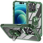 เคสโทรศัพท์ป้องกันเลนส์ TPU + PC พร้อมที่จับแหวน สำหรับ iPhone 17e / 16e, สำหรับ iPhone 17 Pro Max, สำหรับ iPhone 17, สำหรับ iPhone Air, สำหรับ iPhone 16 Pro Max, สำหรับ iPhone 16 Pro, สำหรับ iPhone 16 Plus, สำหรับ iPhone 16, สำหรับ iPhone 15 Pro Max