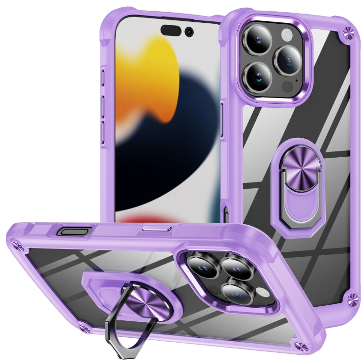 เคสโทรศัพท์ป้องกันเลนส์ TPU + PC พร้อมที่จับแหวน สำหรับ iPhone 17e / 16e, สำหรับ iPhone 17 Pro Max, สำหรับ iPhone 17, สำหรับ iPhone Air, สำหรับ iPhone 16 Pro Max, สำหรับ iPhone 16 Pro, สำหรับ iPhone 16 Plus, สำหรับ iPhone 16, สำหรับ iPhone 15 Pro Max