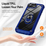 เคสโทรศัพท์ป้องกันเลนส์ TPU + PC พร้อมที่จับแหวน สำหรับ iPhone 17e / 16e, สำหรับ iPhone 17 Pro Max, สำหรับ iPhone 17, สำหรับ iPhone Air, สำหรับ iPhone 16 Pro Max, สำหรับ iPhone 16 Pro, สำหรับ iPhone 16 Plus, สำหรับ iPhone 16, สำหรับ iPhone 15 Pro Max