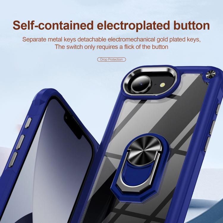 เคสโทรศัพท์ป้องกันเลนส์ TPU + PC พร้อมที่จับแหวน สำหรับ iPhone 17e / 16e, สำหรับ iPhone 17 Pro Max, สำหรับ iPhone 17, สำหรับ iPhone Air, สำหรับ iPhone 16 Pro Max, สำหรับ iPhone 16 Pro, สำหรับ iPhone 16 Plus, สำหรับ iPhone 16, สำหรับ iPhone 15 Pro Max