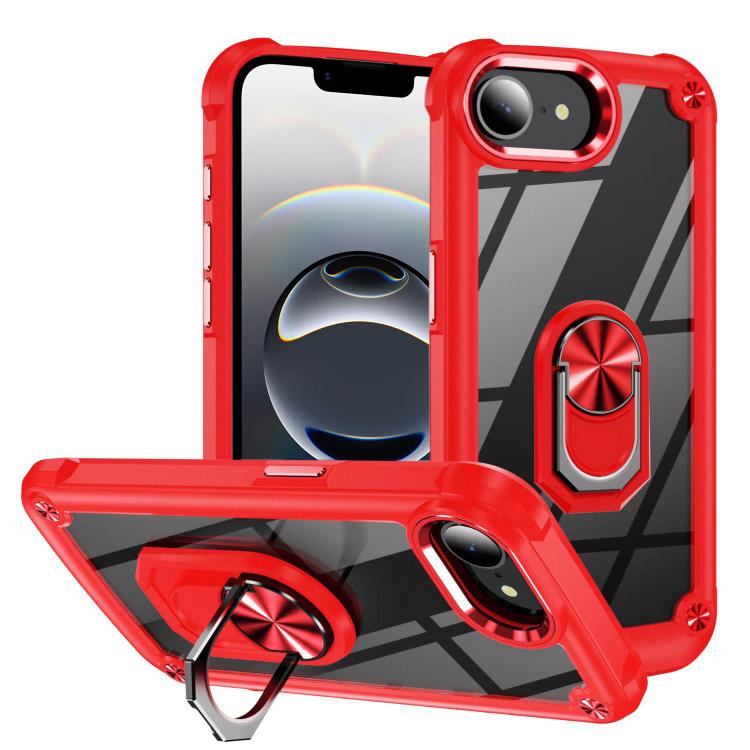 เคสโทรศัพท์ป้องกันเลนส์ TPU + PC พร้อมที่จับแหวน สำหรับ iPhone 17e / 16e, สำหรับ iPhone 17 Pro Max, สำหรับ iPhone 17, สำหรับ iPhone Air, สำหรับ iPhone 16 Pro Max, สำหรับ iPhone 16 Pro, สำหรับ iPhone 16 Plus, สำหรับ iPhone 16, สำหรับ iPhone 15 Pro Max