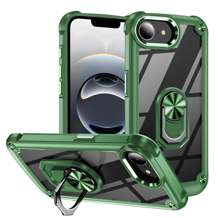 เคสโทรศัพท์ป้องกันเลนส์ TPU + PC พร้อมที่จับแหวน สำหรับ iPhone 17e / 16e, สำหรับ iPhone 17 Pro Max, สำหรับ iPhone 17, สำหรับ iPhone Air, สำหรับ iPhone 16 Pro Max, สำหรับ iPhone 16 Pro, สำหรับ iPhone 16 Plus, สำหรับ iPhone 16, สำหรับ iPhone 15 Pro Max