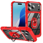 เคสโทรศัพท์ป้องกันเลนส์ TPU + PC พร้อมที่จับแหวน สำหรับ iPhone 17e / 16e, สำหรับ iPhone 17 Pro Max, สำหรับ iPhone 17, สำหรับ iPhone Air, สำหรับ iPhone 16 Pro Max, สำหรับ iPhone 16 Pro, สำหรับ iPhone 16 Plus, สำหรับ iPhone 16, สำหรับ iPhone 15 Pro Max