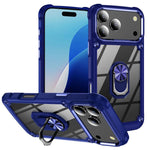 เคสโทรศัพท์ป้องกันเลนส์ TPU + PC พร้อมที่จับแหวน สำหรับ iPhone 17e / 16e, สำหรับ iPhone 17 Pro Max, สำหรับ iPhone 17, สำหรับ iPhone Air, สำหรับ iPhone 16 Pro Max, สำหรับ iPhone 16 Pro, สำหรับ iPhone 16 Plus, สำหรับ iPhone 16, สำหรับ iPhone 15 Pro Max