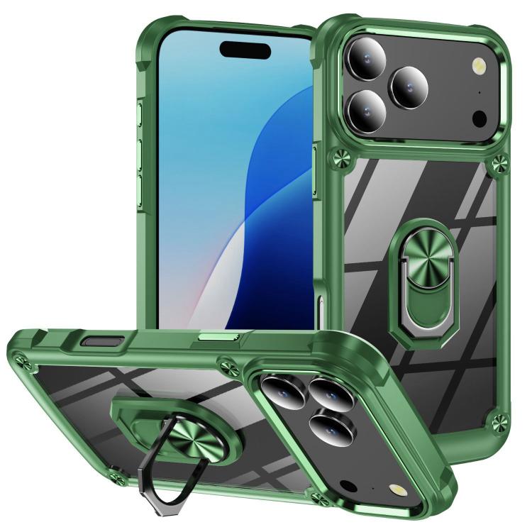เคสโทรศัพท์ป้องกันเลนส์ TPU + PC พร้อมที่จับแหวน สำหรับ iPhone 17e / 16e, สำหรับ iPhone 17 Pro Max, สำหรับ iPhone 17, สำหรับ iPhone Air, สำหรับ iPhone 16 Pro Max, สำหรับ iPhone 16 Pro, สำหรับ iPhone 16 Plus, สำหรับ iPhone 16, สำหรับ iPhone 15 Pro Max