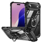 เคสโทรศัพท์ป้องกันเลนส์ TPU + PC พร้อมที่จับแหวน สำหรับ iPhone 17e / 16e, สำหรับ iPhone 17 Pro Max, สำหรับ iPhone 17, สำหรับ iPhone Air, สำหรับ iPhone 16 Pro Max, สำหรับ iPhone 16 Pro, สำหรับ iPhone 16 Plus, สำหรับ iPhone 16, สำหรับ iPhone 15 Pro Max