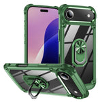 เคสโทรศัพท์ป้องกันเลนส์ TPU + PC พร้อมที่จับแหวน สำหรับ iPhone 17e / 16e, สำหรับ iPhone 17 Pro Max, สำหรับ iPhone 17, สำหรับ iPhone Air, สำหรับ iPhone 16 Pro Max, สำหรับ iPhone 16 Pro, สำหรับ iPhone 16 Plus, สำหรับ iPhone 16, สำหรับ iPhone 15 Pro Max