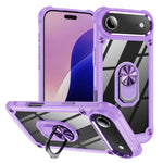 เคสโทรศัพท์ป้องกันเลนส์ TPU + PC พร้อมที่จับแหวน สำหรับ iPhone 17e / 16e, สำหรับ iPhone 17 Pro Max, สำหรับ iPhone 17, สำหรับ iPhone Air, สำหรับ iPhone 16 Pro Max, สำหรับ iPhone 16 Pro, สำหรับ iPhone 16 Plus, สำหรับ iPhone 16, สำหรับ iPhone 15 Pro Max