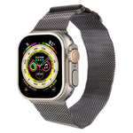สายรัดนาฬิกาโลหะแม่เหล็กมิลานีส สำหรับ Apple Watch SE 2023 ขนาด 44 มม., สำหรับ Apple Watch Ultra ขนาด 49 มม., สำหรับ Apple Watch 8 ขนาด 41 มม.