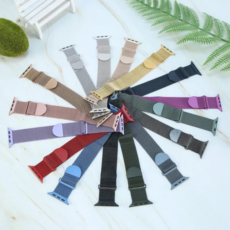 สายรัดนาฬิกาโลหะ Milanese พร้อมแม่เหล็ก สำหรับ Apple Watch 42mm, สำหรับ Apple Watch 38mm