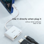 อะแดปเตอร์เสียงและวิดีโอ Yesido HM06 จาก 8 Pin เป็น HDMI, HM06