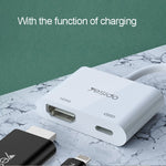 อะแดปเตอร์เสียงและวิดีโอ Yesido HM06 จาก 8 Pin เป็น HDMI, HM06