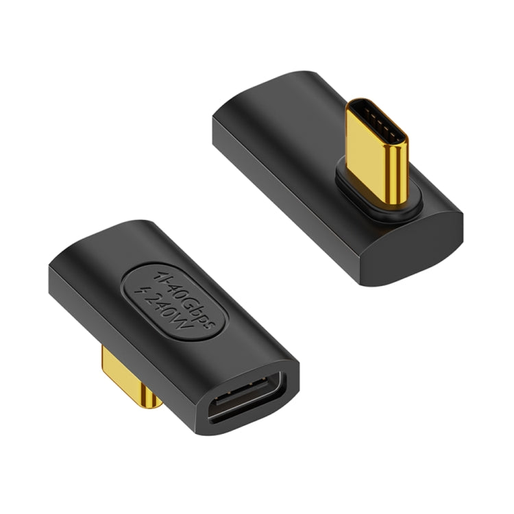 อะแดปเตอร์ USB-C / Type-C ตัวเมียเป็น USB-C / Type-C ตัวผู้แบบงอกลาง 40Gbps 240W, อะแดปเตอร์แบบงอกลาง