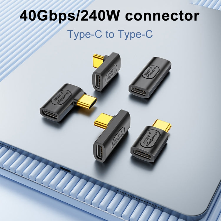 อะแดปเตอร์ USB-C / Type-C ตัวเมียเป็น USB-C / Type-C ตัวผู้แบบงอกลาง 40Gbps 240W, อะแดปเตอร์แบบงอกลาง