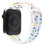 สายซิลิโคนลายหยดฝนสีรุ้ง สำหรับ Apple Watch ขนาด 42 มม. และ 38 มม.