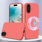 เคสโทรศัพท์ซิลิโคนกันกระแทก Magsafe สำหรับ iPhone 16 Pro Max, สำหรับ iPhone 16 Pro, สำหรับ iPhone 16 Plus, สำหรับ iPhone 16, สำหรับ iPhone 15 Pro Max
