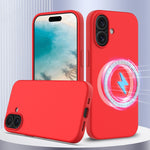 เคสโทรศัพท์ซิลิโคนกันกระแทก Magsafe สำหรับ iPhone 16 Pro Max, สำหรับ iPhone 16 Pro, สำหรับ iPhone 16 Plus, สำหรับ iPhone 16, สำหรับ iPhone 15 Pro Max