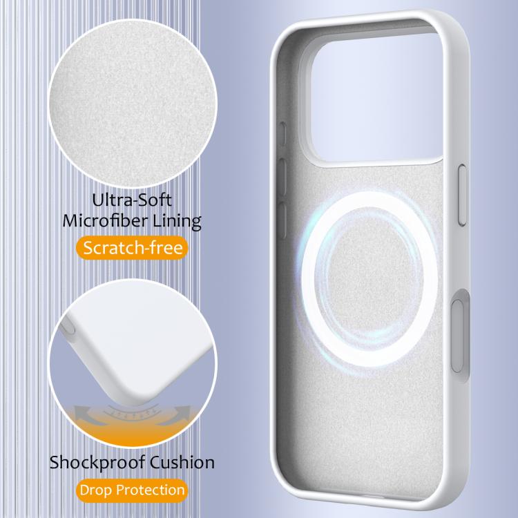 เคสโทรศัพท์ซิลิโคนกันกระแทกพร้อม Magsafe สำหรับ iPhone 17e / 16e, สำหรับ iPhone 17 Pro Max, สำหรับ iPhone 17 Pro, สำหรับ iPhone 17, สำหรับ iPhone Air
