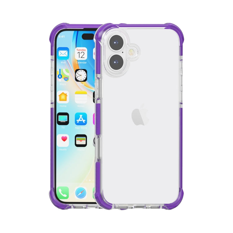 เคสโทรศัพท์ไฮบริดอะคริลิก TPU กันกระแทกสี่มุม สำหรับ iPhone 16 Pro Max, สำหรับ iPhone 16 Pro, สำหรับ iPhone 16 Plus, สำหรับ iPhone 16
