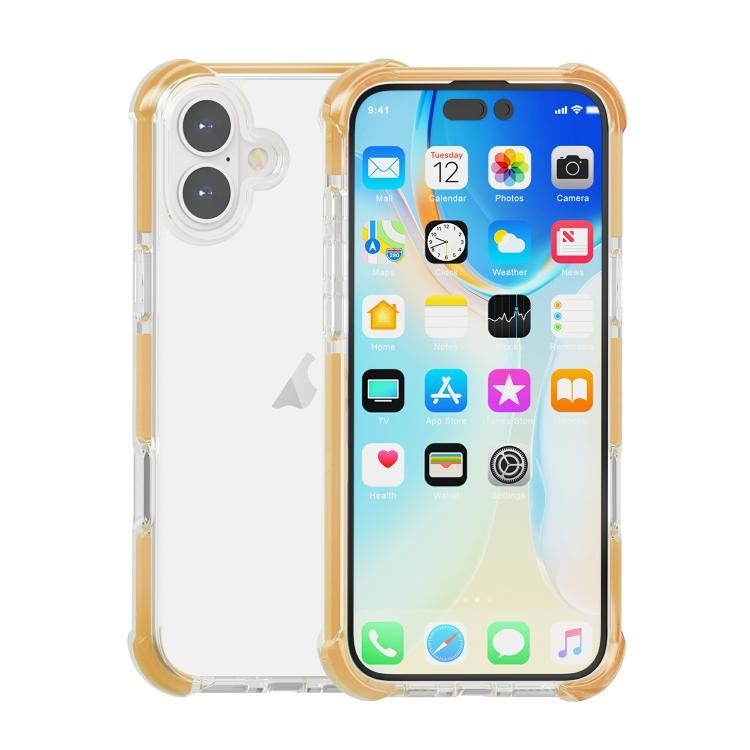 เคสโทรศัพท์ไฮบริดอะคริลิก TPU กันกระแทกสี่มุม สำหรับ iPhone 16 Pro Max, สำหรับ iPhone 16 Pro, สำหรับ iPhone 16 Plus, สำหรับ iPhone 16