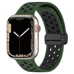 สายรัดนาฬิกาซิลิโคนแบบหัวเข็มขัดแม่เหล็ก สำหรับ Apple Watch 8 ขนาด 41 มม. สำหรับ Apple Watch 8 ขนาด 45 มม. สำหรับ Apple Watch Ultra 2 ขนาด 49 มม.