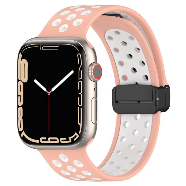 สายรัดนาฬิกาซิลิโคนหัวเข็มขัดแม่เหล็ก สำหรับ Apple Watch Series 9 ขนาด 45 มม. สำหรับ Apple Watch SE 2022 ขนาด 40 มม. สำหรับ Apple Watch Series 9 ขนาด 41 มม.