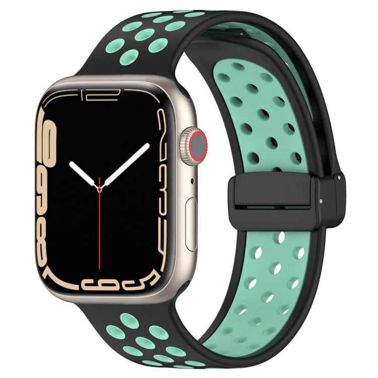 สายรัดนาฬิกาซิลิโคนหัวเข็มขัดแม่เหล็ก สำหรับ Apple Watch Series 9 ขนาด 45 มม. สำหรับ Apple Watch SE 2022 ขนาด 40 มม. สำหรับ Apple Watch Series 9 ขนาด 41 มม.