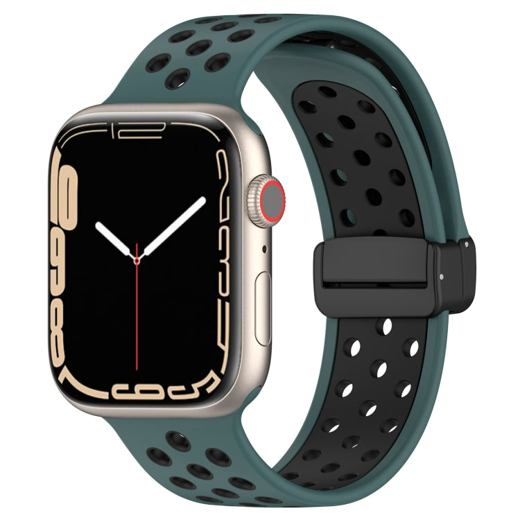 Magnetic Buckle Silicone Watch Band, For Apple Watch 4 44mm, For Apple Watch 4 40mm, For Apple Watch 3 38mm