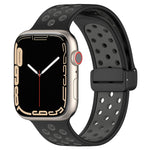 Magnetic Buckle Silicone Watch Band, For Apple Watch 4 44mm, For Apple Watch 4 40mm, For Apple Watch 3 38mm