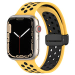 สายรัดนาฬิกาซิลิโคนแบบหัวเข็มขัดแม่เหล็ก สำหรับ Apple Watch 3 ขนาด 42 มม. สำหรับ Apple Watch 2 ขนาด 42 มม. สำหรับ Apple Watch 2 ขนาด 38 มม.