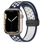 สายรัดนาฬิกาซิลิโคนแบบหัวเข็มขัดแม่เหล็ก สำหรับ Apple Watch 3 ขนาด 42 มม. สำหรับ Apple Watch 2 ขนาด 42 มม. สำหรับ Apple Watch 2 ขนาด 38 มม.