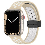 สายรัดนาฬิกาซิลิโคนแบบหัวเข็มขัดแม่เหล็ก สำหรับ Apple Watch ขนาด 42 มม. สำหรับ Apple Watch ขนาด 38 มม.