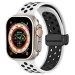 สายรัดนาฬิกาซิลิโคนแบบหัวเข็มขัดแม่เหล็ก สำหรับ Apple Watch Ultra ขนาด 49 มม. สำหรับ Apple Watch SE 2023 ขนาด 44 มม. สำหรับ Apple Watch SE 2023 ขนาด 40 มม.